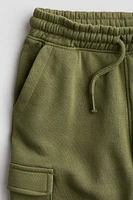 Brushed-Inside Cargo Joggers