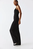 Wide-Leg Jersey Pants