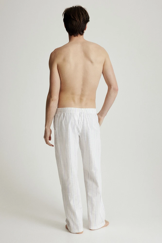 Pantalon coupe décontractée en coton