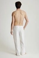 Pantalon coupe décontractée en coton