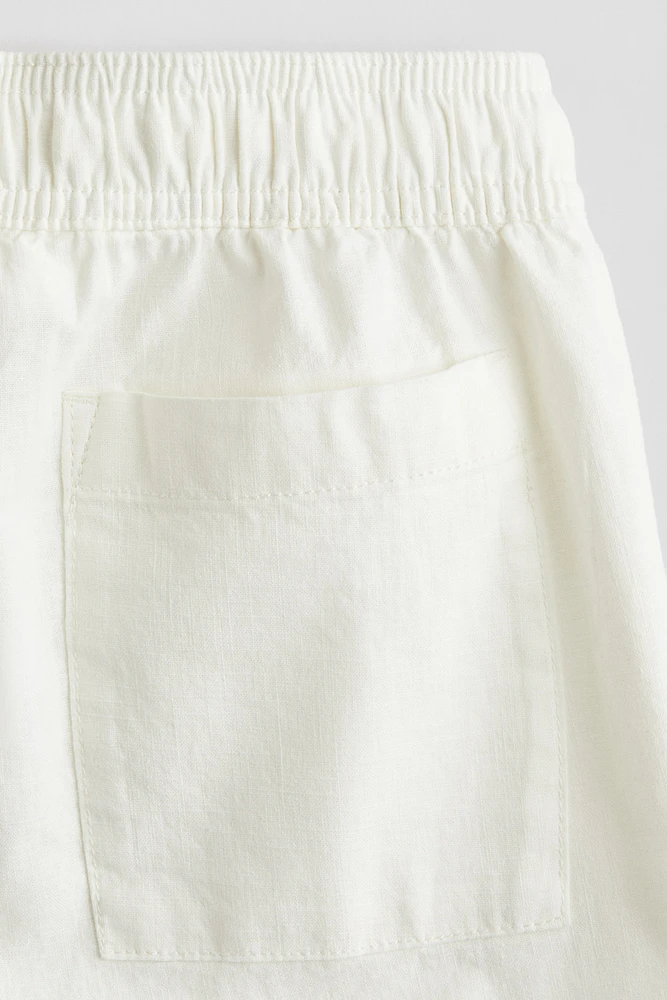Short en lin mélangé