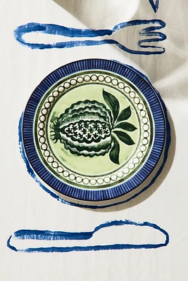 Assiette moyenne en porcelaine