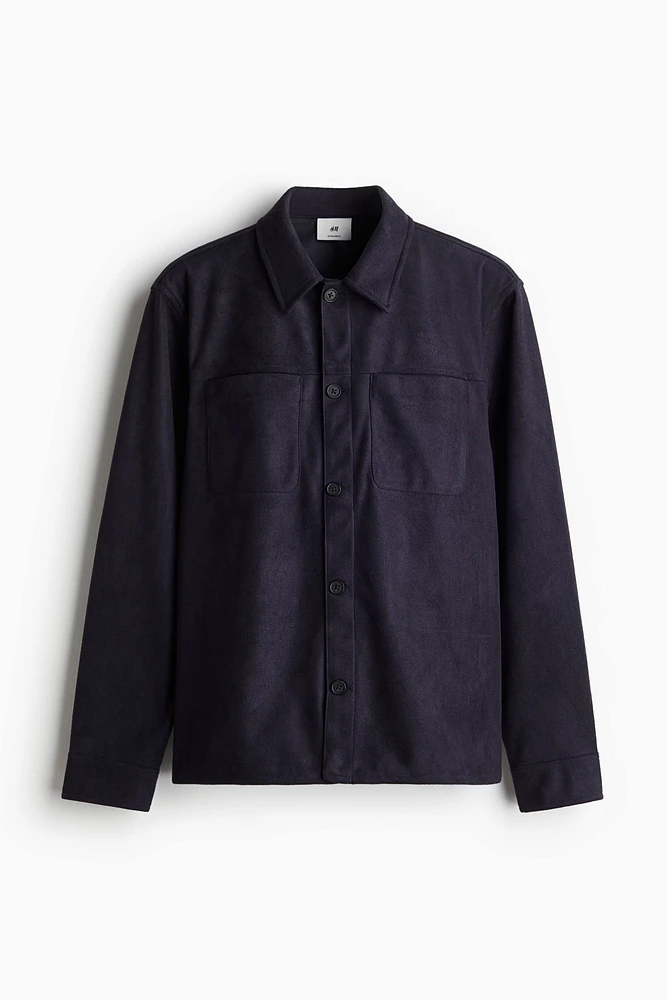 Regular Fit Napped Overshirt