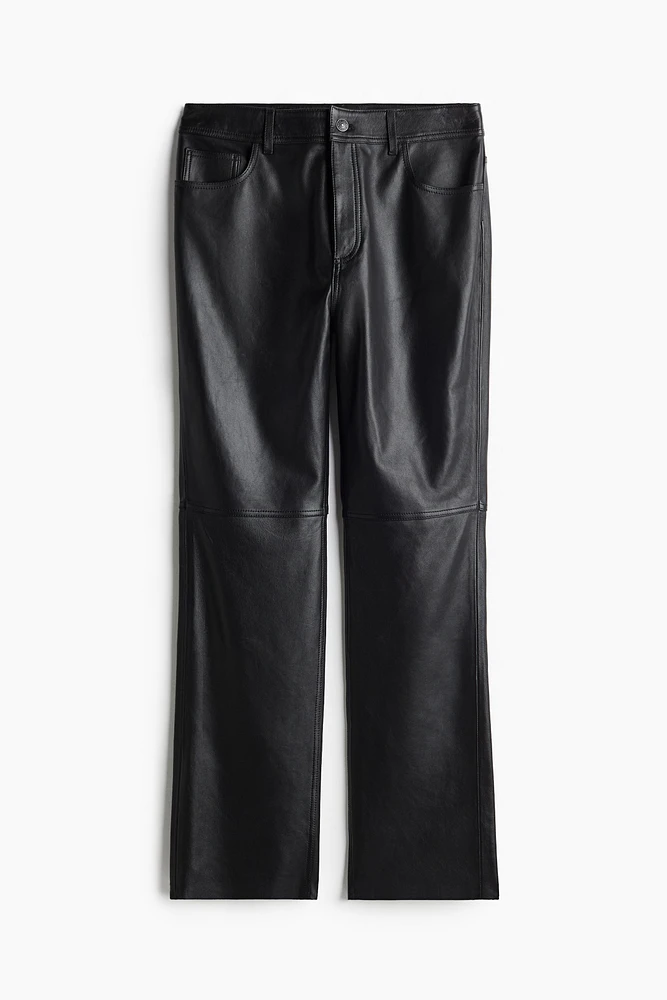 Ankle-Length Leather Pants