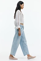 Barrel High Cropped Jeans