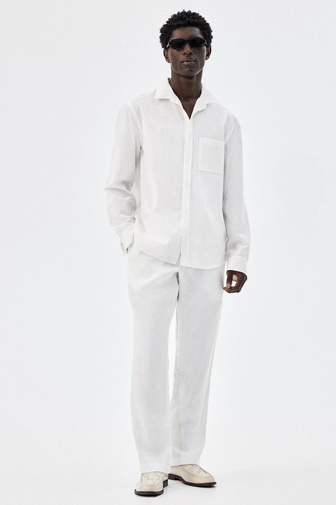 Pantalon classique en lin