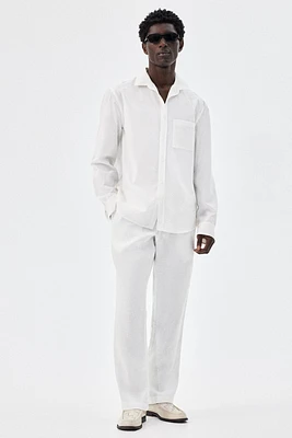 Regular-Fit Linen Pants