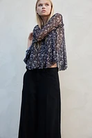 Wide-Leg Dress Pants