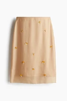 Embellished Sheer Skirt