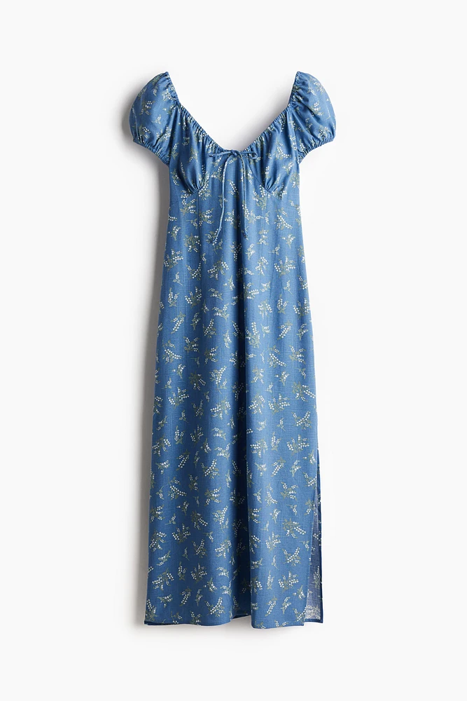 Robe maxi avec détail à nouer