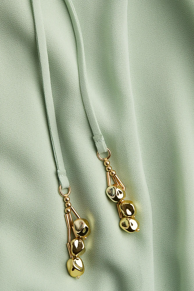 V-Neck Chiffon Dress