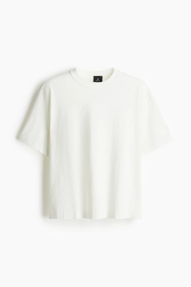 T-shirt délavé Coupe Carrée