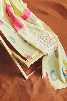 Serviette de bain à motif