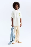 T-shirt en coton imprimé