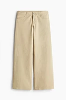 Low-waist Twill Pants