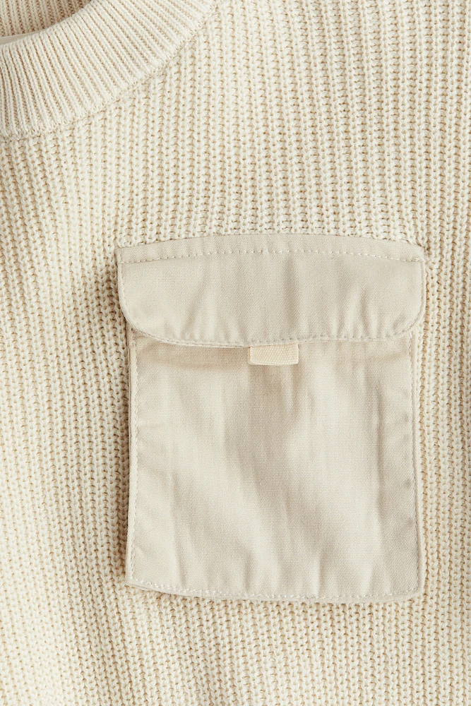 Flap-Pocket Sweater