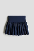Skirt with Eyelet Embroidery