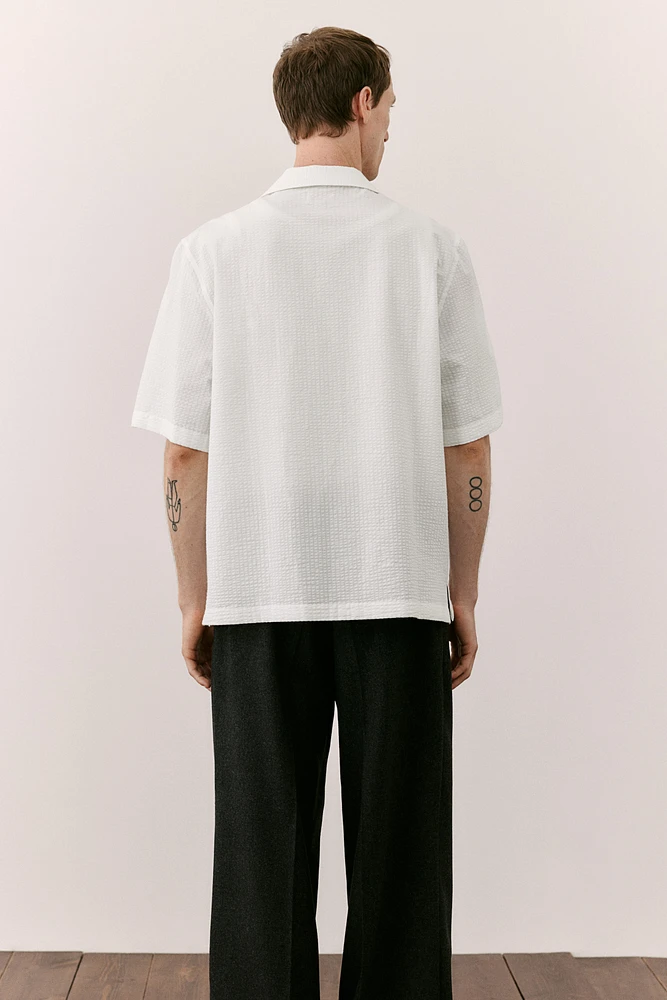 Regular Fit Seersucker Shirt