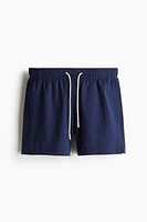 Short de bain en crépon coton