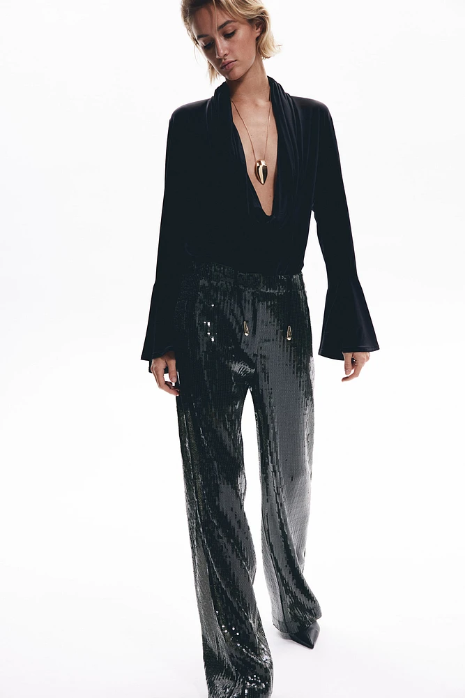 Pantalon à sequins