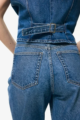 High Rise Slim Leg Mom Jeans