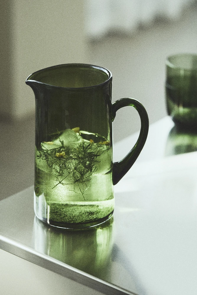 Tapered Glass Pitcher