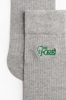 Chaussettes côtelées