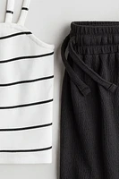 2-Piece Strappy Top and Shorts Set