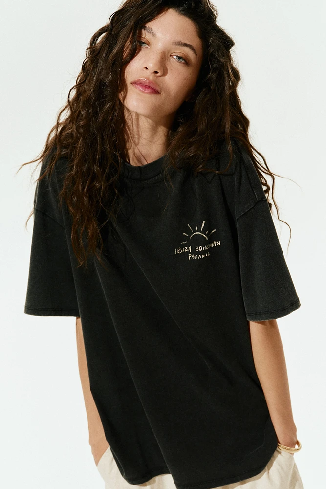 T-shirt grande taille avec motif