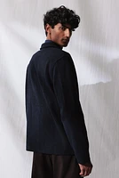 Regular Fit Bouclé Jersey Jacket