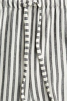 Pantalon droit avec cordon de serrage