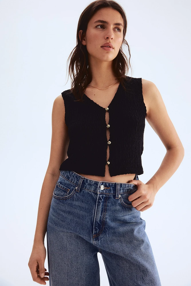 Textured Jersey Vest