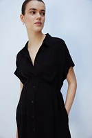 MAMA Tie-belt Shirt Dress