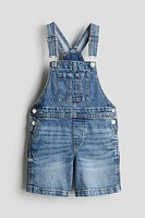 Denim Overall Shorts