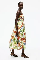 Pleated Bandeau Dress