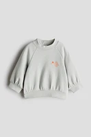 Embroidery-Detail Cotton Sweatshirt