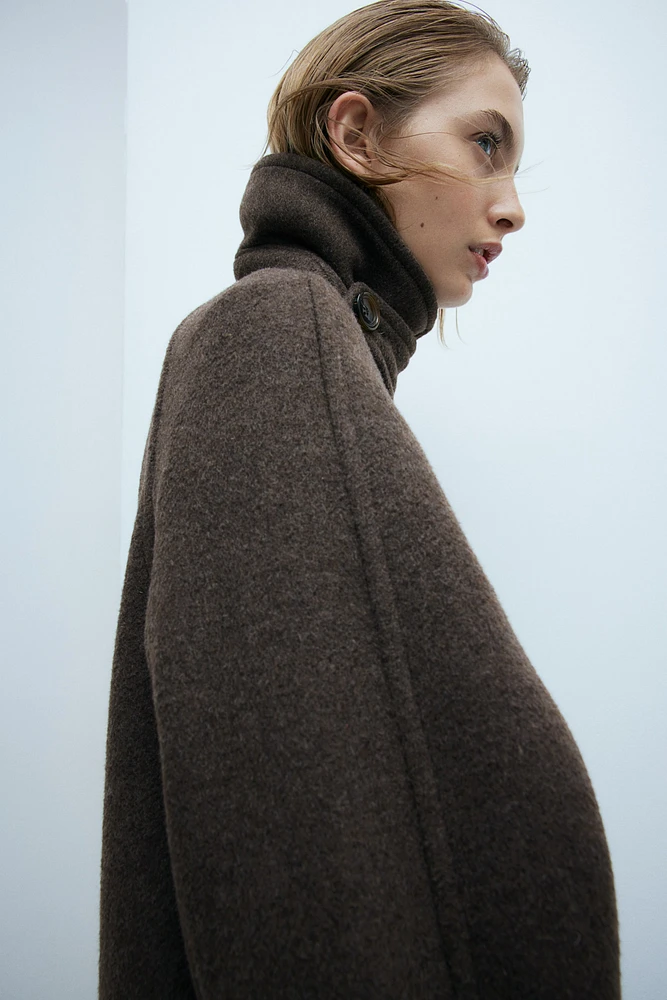 Wool-Blend Car Coat