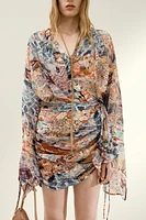Chiffon Wrap Blouse