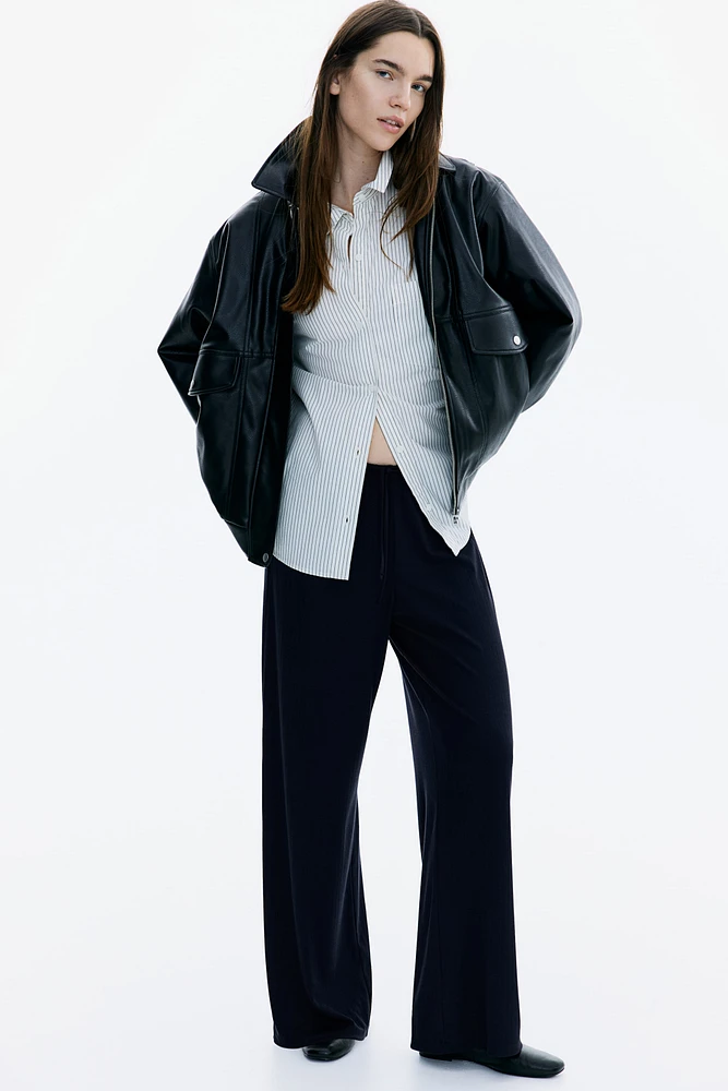 Pantalon large avec cordon de serrage