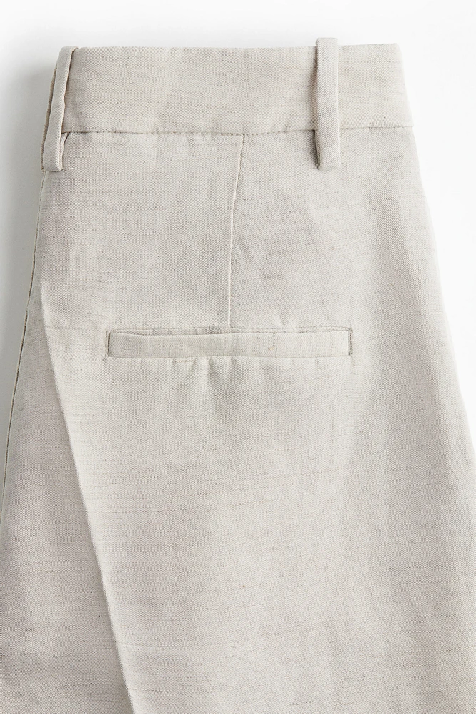 Linen-Blend Bermuda Shorts