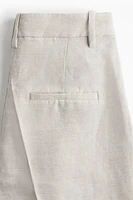 Linen-Blend Bermuda Shorts