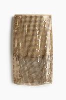 Sequined Mesh Skirt