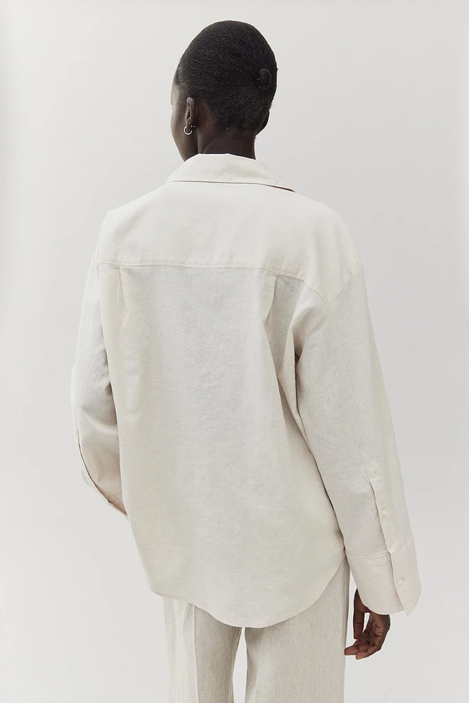 Linen-blend Shirt