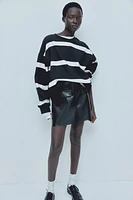 Coated Mini Skirt