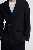 Relaxed-Fit Double-Breasted Blazer