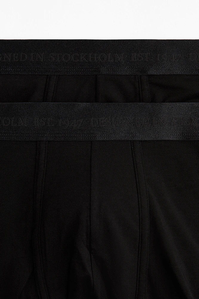 2-Pack Mid-Length Boxer Briefs with Lycra®