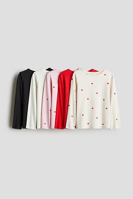 Lot de 5 hauts en jersey