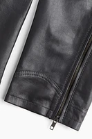 Leather Biker Pants