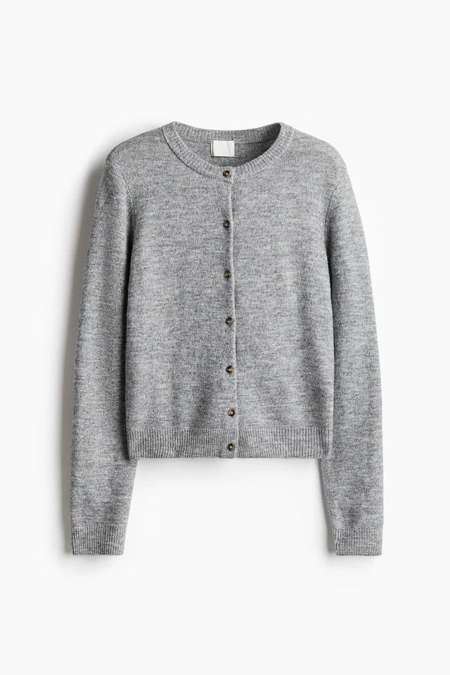 H&m Gray Knit Cardigan H&m Grey Slouchy Cardigan Loose Fit