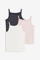 Débardeurs en jersey, lot de 3
